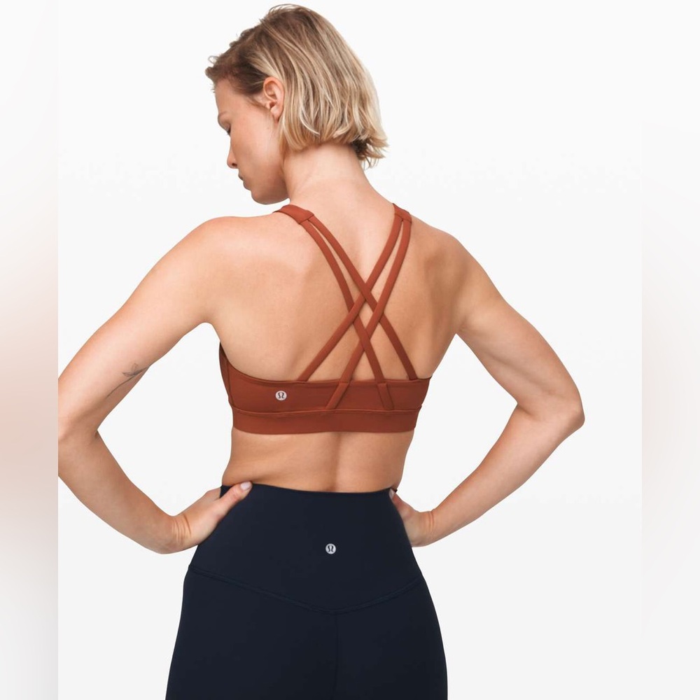 Lululemon Energy Bra *High Neck Rustic Clay 6
